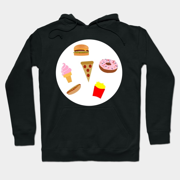 foodie dreams fast food Hoodie by victoriaarden